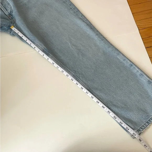 AGOLDE Riley High Rise Slim Straight Crop Jean in Reputation - Picture 12 of 13